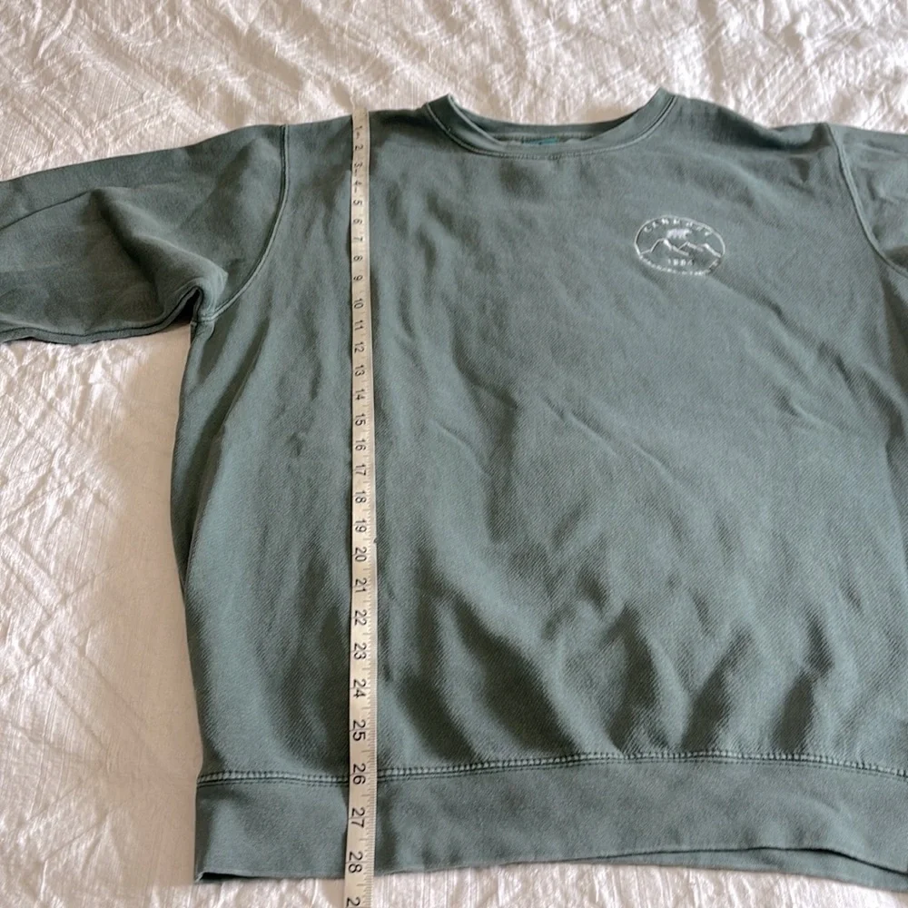 Coastal Culture Canmore Moss Green Crewneck Sweatshirt Size Large - Picture 6 of 7